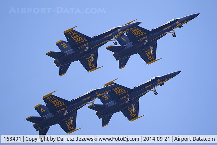 163491, 1988 McDonnell Douglas F/A-18C Hornet C/N 727/C048, F/A-18C Hornet 163491 C/N 0727 from Blue Angels Demo Team  NAS Pensacola, FL