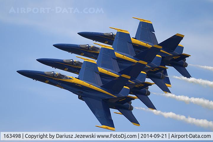 163498, 1988 McDonnell Douglas F/A-18C Hornet C/N 0737/C053, F/A-18C Hornet 163498 C/N 0737 from Blue Angels Demo Team  NAS Pensacola, FL