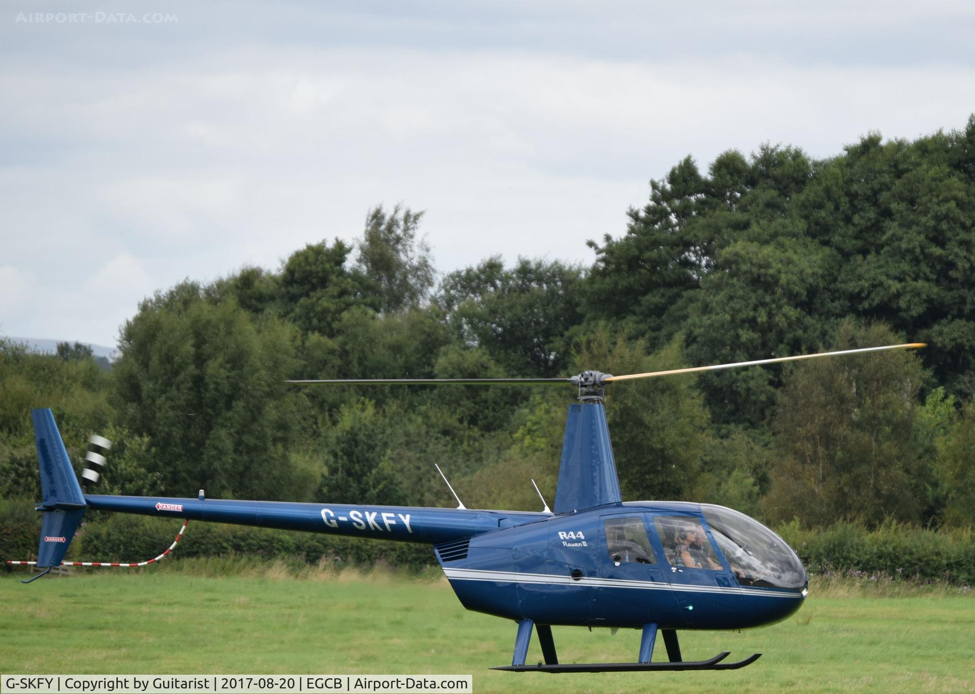 G-SKFY, 2013 Robinson R44 Clipper II C/N 13497, City Airport Manchester