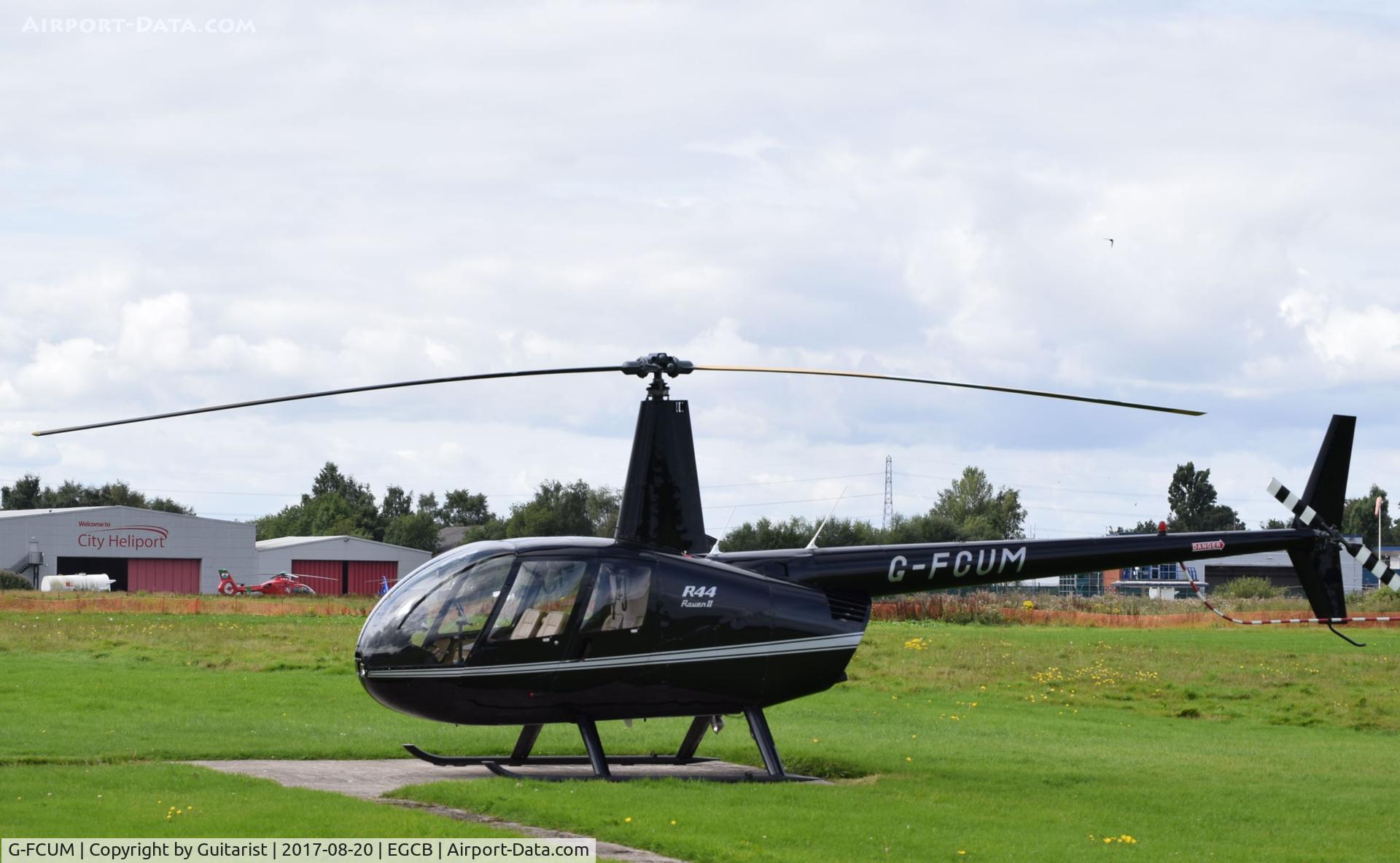 G-FCUM, 2007 Robinson R44 Raven II C/N 11723, City Airport Manchester