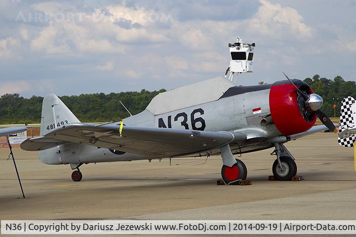 N36, 1944 North American AT-6F Texan C/N 121-42765, North American AT-6 Texan  C/N 44-81493, N36