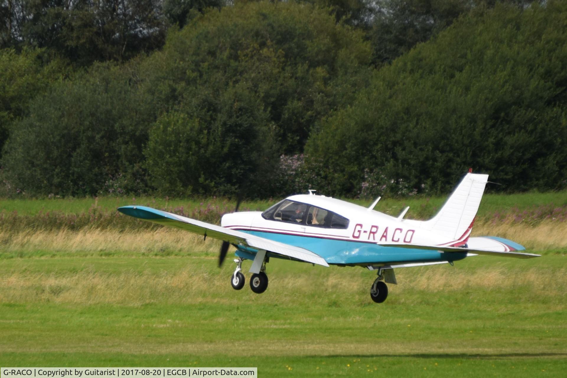 G-RACO, 1975 Piper PA-28R-200 Cherokee Arrow C/N 28R-7535300, City Airport Manchester