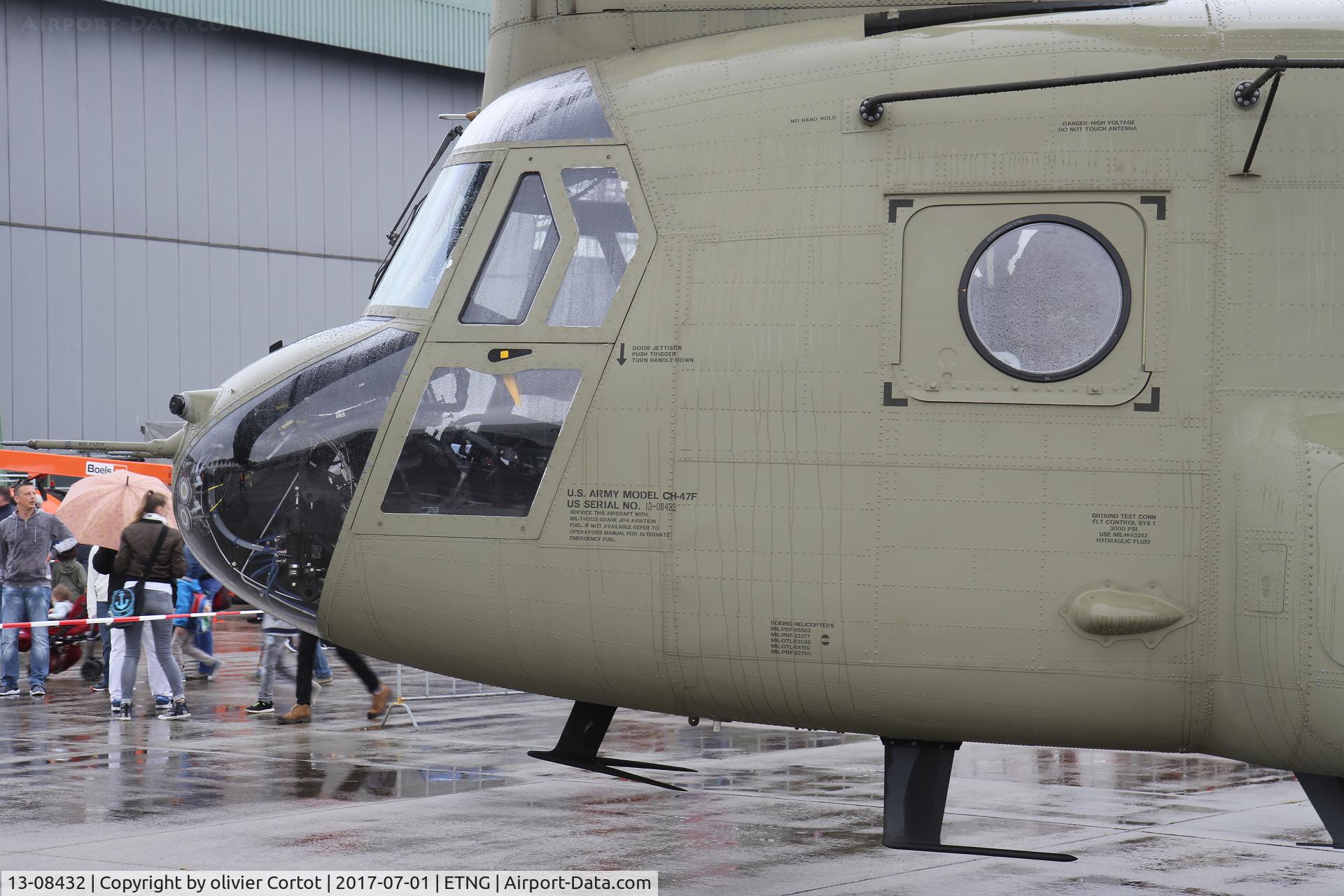 13-08432, Boeing CH-47F Chinook C/N M.8432, nose and data stencils