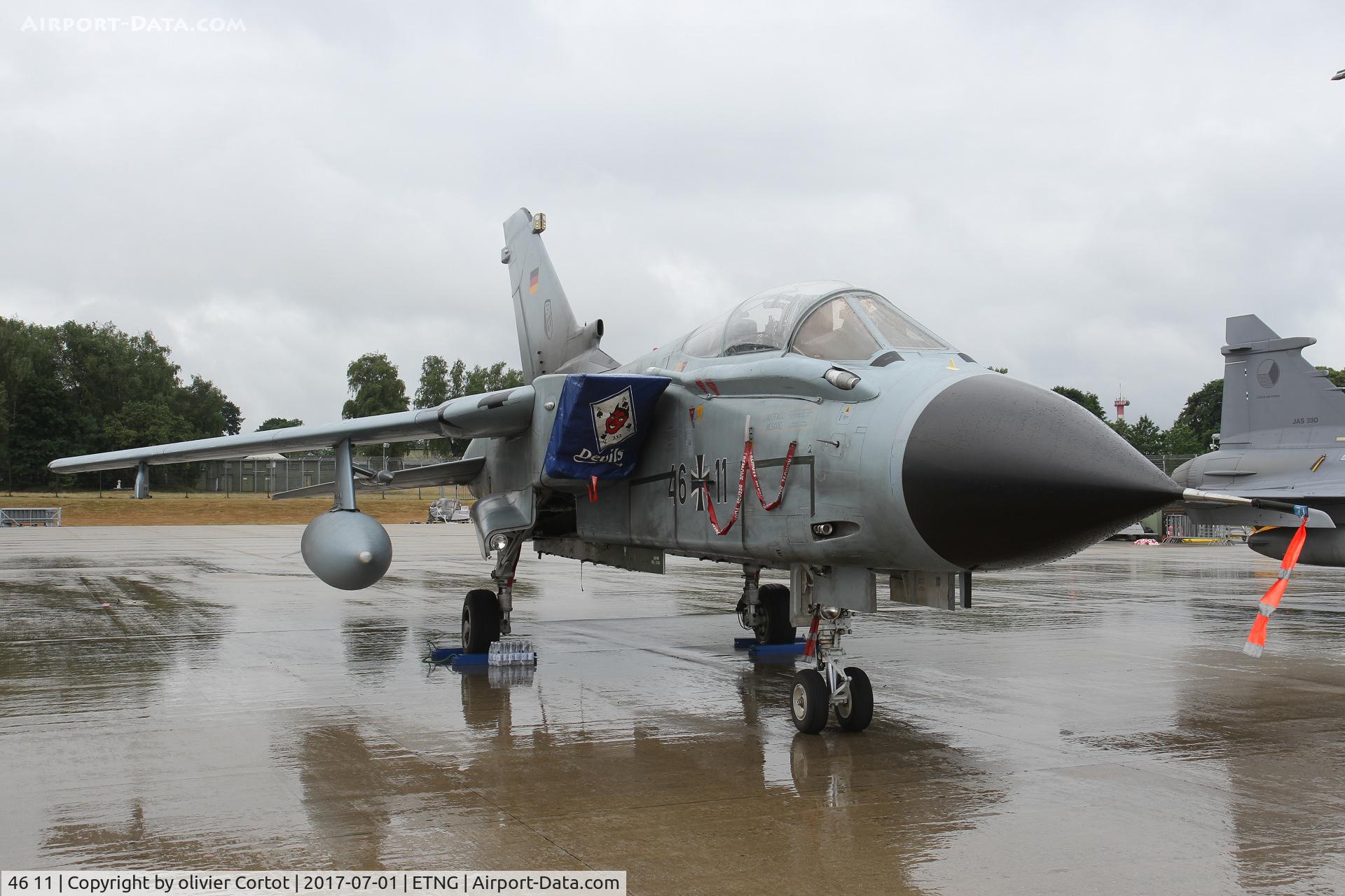 46 11, Panavia Tornado IDS C/N 769/GS244/4311, note the air intake cover