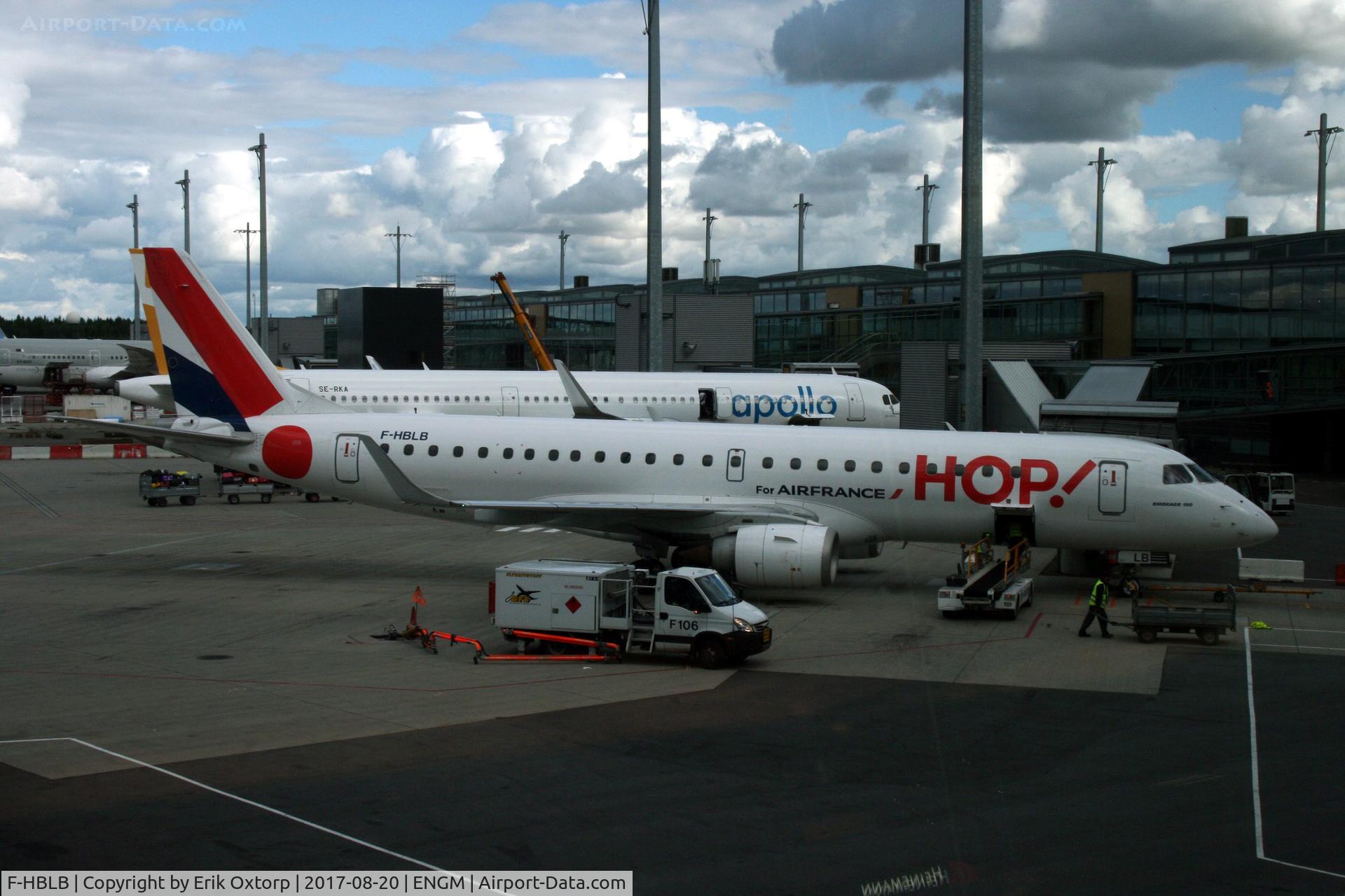 F-HBLB, 2007 Embraer 190LR (ERJ-190-100LR) C/N 19000060, F-HBLB in OSL