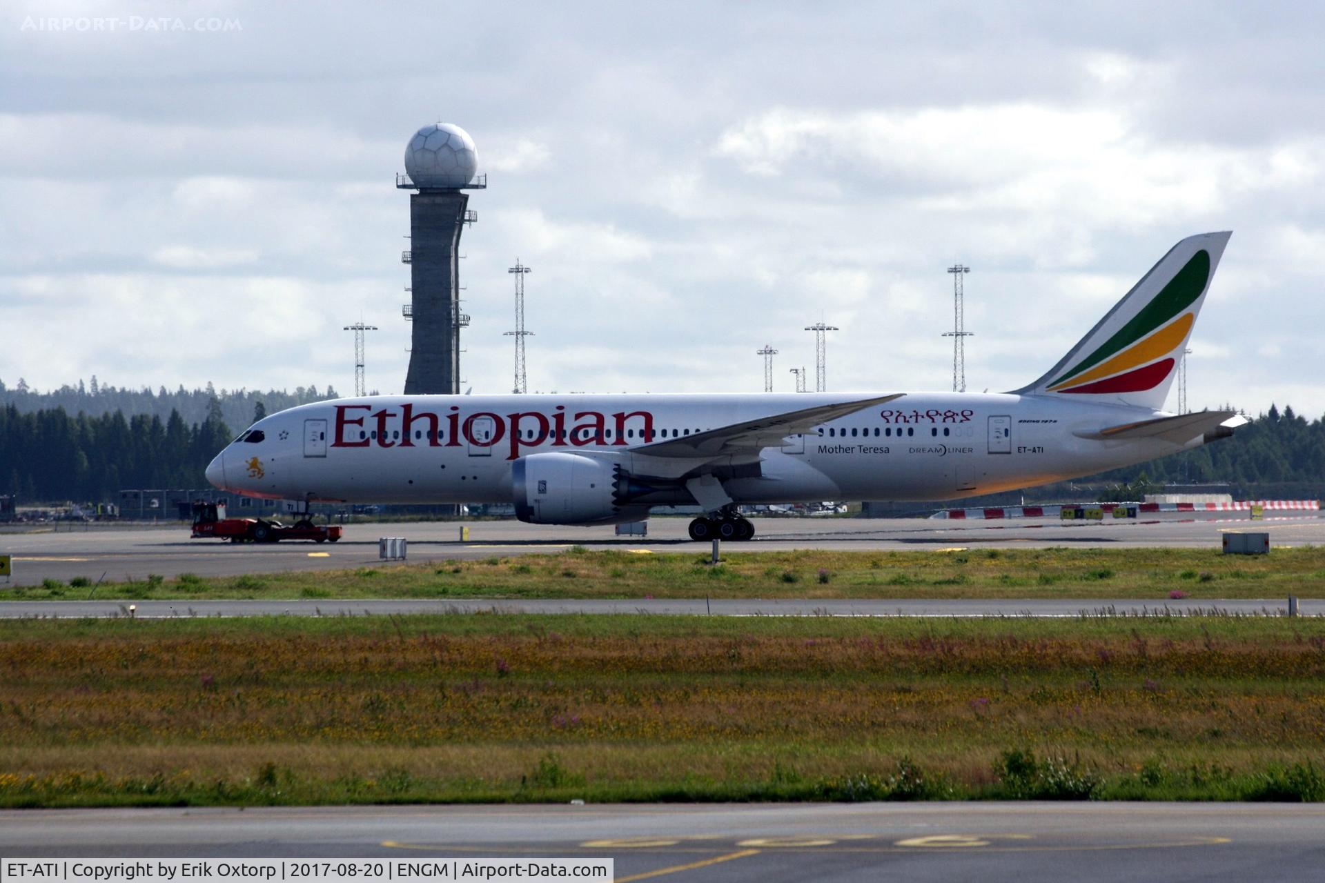 ET-ATI, 2017 Boeing 787-8 Dreamliner C/N 34487, ET-ATI in OSL