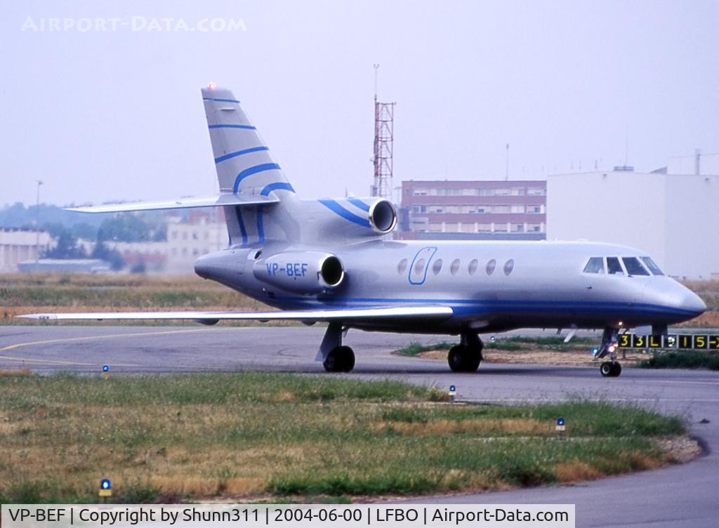 VP-BEF, 2004 Dassault Falcon 900EX C/N 130, Taxiing to the General Aviation area...