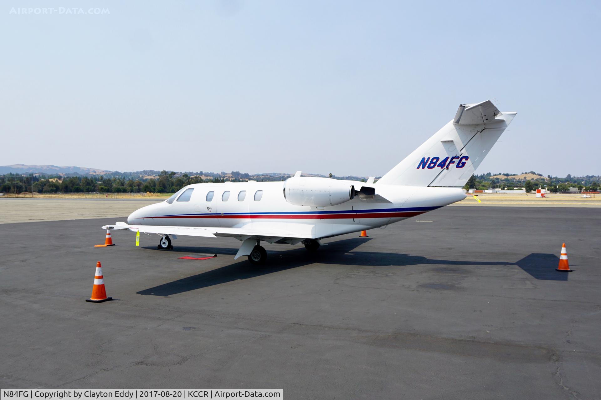 N84FG, 1997 Cessna 525 CitationJet CJ1 C/N 525-0192, Buchanan Field Concord California. 2017.