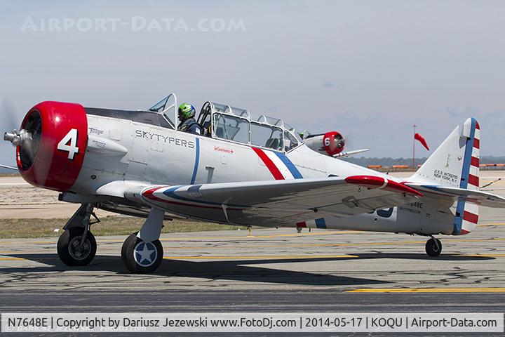 N7648E, 1942 North American SNJ-3 Texan C/N 78-6987, North American SNJ-3 Texan C/N 786987 - Geico Skytypers, N7648E