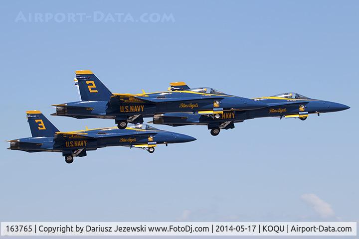 163765, 1989 McDonnell Douglas F/A 18C Hornet C/N 0845/C122, F/A-18C Hornet 163765 C/N 0845 from Blue Angels Demo Team  NAS Pensacola, FL