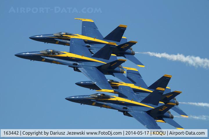 163442, 1987 McDonnell Douglas F/A-18C Hornet C/N 0645/C013, F/A-18C Hornet 163442 C/N 0645 from Blue Angels Demo Team  NAS Pensacola, FL