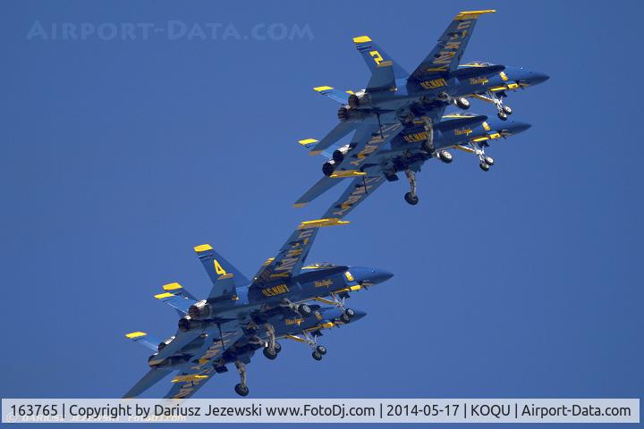 163765, 1989 McDonnell Douglas F/A 18C Hornet C/N 0845/C122, F/A-18C Hornet 163765 C/N 0845 from Blue Angels Demo Team  NAS Pensacola, FL