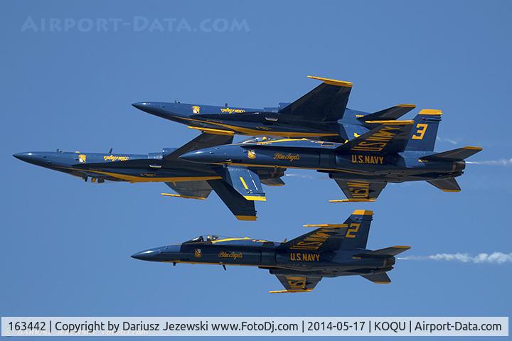 163442, 1987 McDonnell Douglas F/A-18C Hornet C/N 0645/C013, F/A-18C Hornet 163442 C/N 0645 from Blue Angels Demo Team  NAS Pensacola, FL