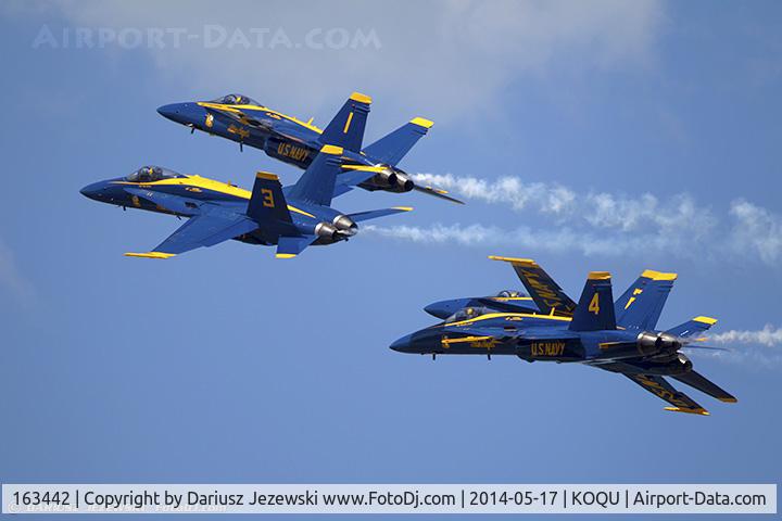 163442, 1987 McDonnell Douglas F/A-18C Hornet C/N 0645/C013, F/A-18C Hornet 163442 C/N 0645 from Blue Angels Demo Team  NAS Pensacola, FL