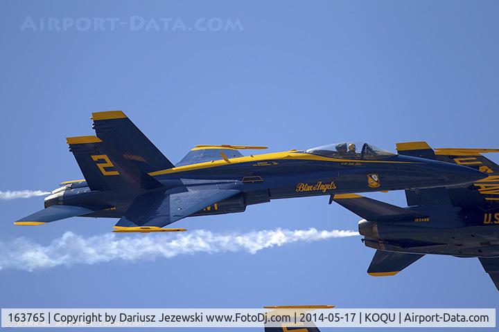 163765, 1989 McDonnell Douglas F/A 18C Hornet C/N 0845/C122, F/A-18C Hornet 163765 C/N 0845 from Blue Angels Demo Team  NAS Pensacola, FL