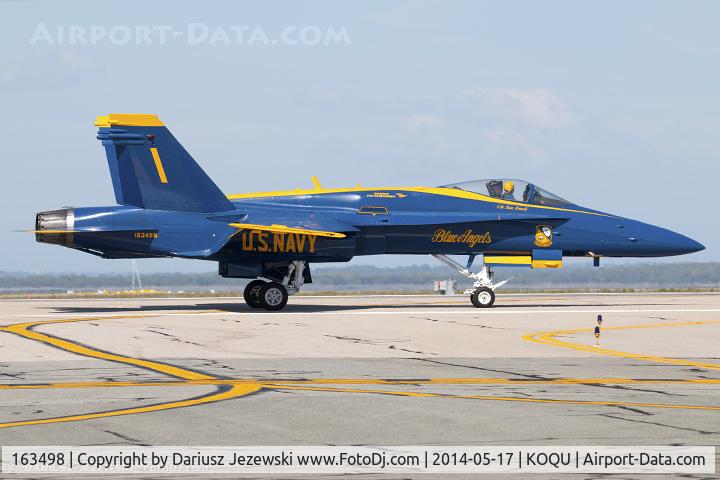 163498, 1988 McDonnell Douglas F/A-18C Hornet C/N 0737/C053, F/A-18C Hornet 163498 C/N 0737 from Blue Angels Demo Team  NAS Pensacola, FL