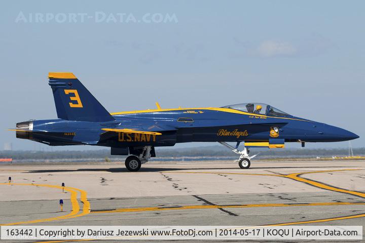 163442, 1987 McDonnell Douglas F/A-18C Hornet C/N 0645/C013, F/A-18C Hornet 163442 C/N 0645 from Blue Angels Demo Team  NAS Pensacola, FL