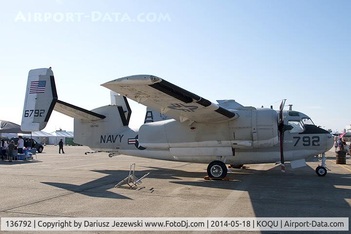 136792, Grumman EC-1A Trader C/N 45, Grumman C-1A Trader C/N 136792 Rhode Island Quonset Air Museum (QAM)