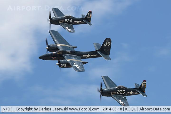 N1DF, 1948 Grumman F8F-2 (G58) Bearcat C/N D.1122, Horsemen Aerobatic Team - Steve Hinton, Ed Shipley and Dan Friedkin