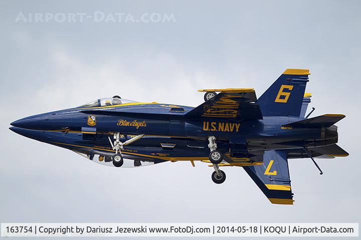 163754, 1989 McDonnell Douglas F/A-18C Hornet C/N 0829/C112, F/A-18C Hornet 163754 C/N 0817 from Blue Angels Demo Team  NAS Pensacola, FL