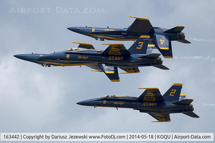 163442, 1987 McDonnell Douglas F/A-18C Hornet C/N 0645/C013, F/A-18C Hornet 163442 C/N 0645 from Blue Angels Demo Team  NAS Pensacola, FL