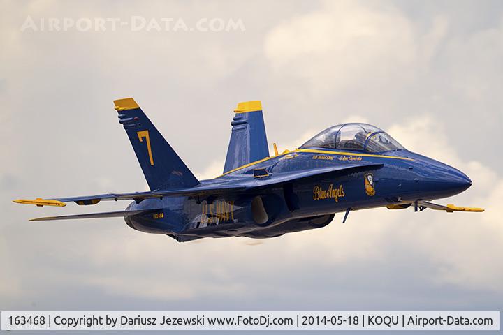 163468, McDonnell Douglas F/A-18D Hornet C/N 0691, F/A-18D Hornet 163468 C/N 0691 from Blue Angels Demo Team  NAS Pensacola, FL