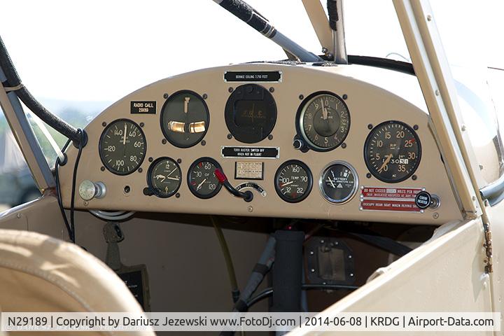 N29189, 1940 Aeronca 60-TF C/N 2510T, Cockpit of Aeronca 60-TF 