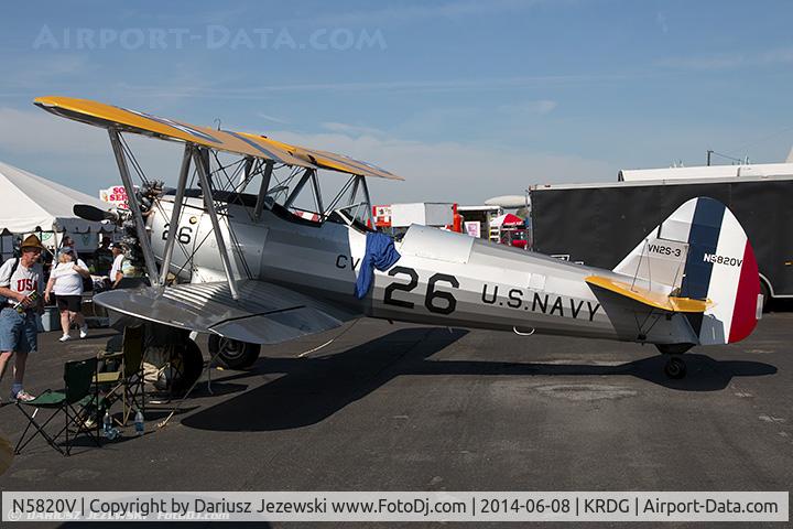 N5820V, 1943 Boeing B75N1 C/N 75-7728, Boeing B-75N1 Stearman  C/N 75-7728, N5820V