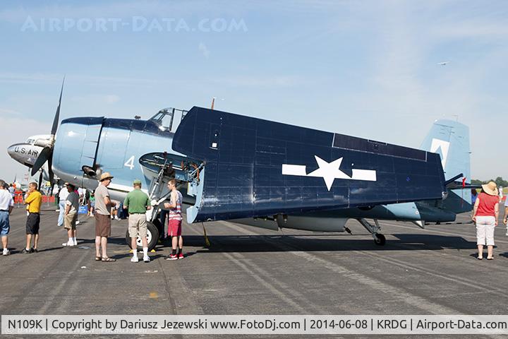 N109K, 1945 Grumman TBM-3 Avenger C/N 3800, Grumman TBM-3 Avenger  C/N 3800, NL109K