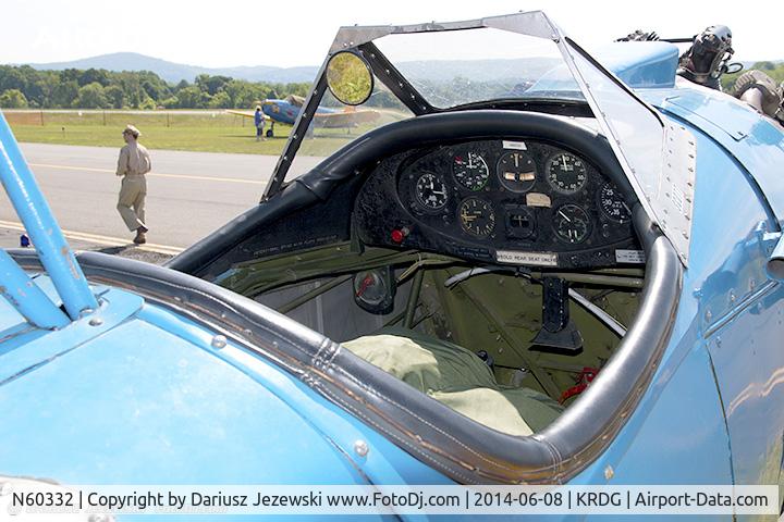 N60332, 1946 Fairchild (St. Louis) PT-23A Cornell (M-62C) C/N 225SL, Cockpit of Fairchild M-62C (PT-23A)  C/N 225SL, N60332