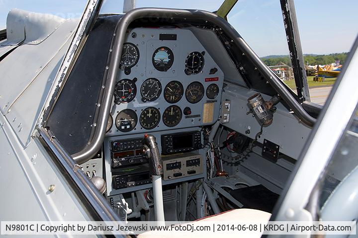 N9801C, 1943 North American SNJ-5 Texan Texan C/N 90-669, Cockpiit of SNJ-5 Texan  C/N 90-669, N9801C