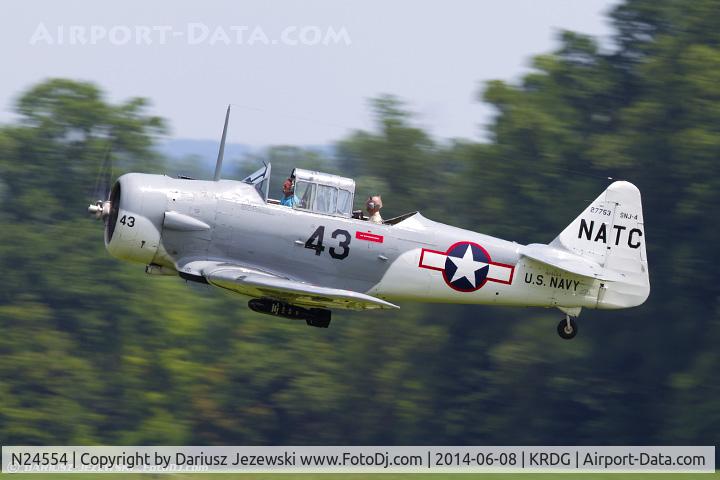 N24554, 1943 North American SNJ-4 Texan C/N 88-12281, North American SNJ-4 Texan  C/N 88-12281, N24554