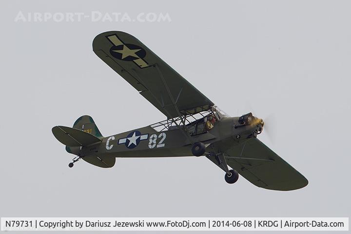 N79731, 1944 Piper L-4H Grasshopper (J3C-65D) C/N 12027, Piper L-4H Grasshopper  C/N 12027, N79731