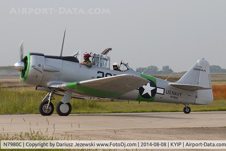 N7980C, 1943 North American SNJ-5 Texan Texan C/N 43938, North American SNJ-5 Texan 