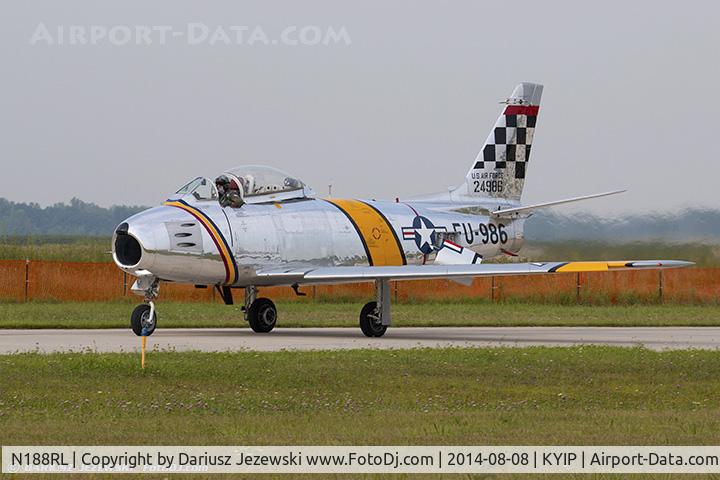 N188RL, 1952 North American F-86F Sabre C/N 191-682, North American F-86F (CWF86-F-30-NA) Sabre 
