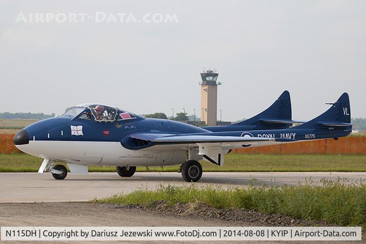 N115DH, 1956 De Havilland (F+W Emmen) Vampire T.55 (DH-115) C/N 866, De Havilland DH-115 Vampire  C/N 866, N115DH