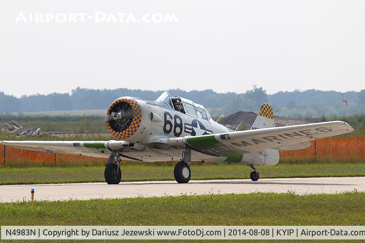 N4983N, 1957 North American AT-6D Texan C/N 121-42175 (44-81453), North American AT-6D Texan 