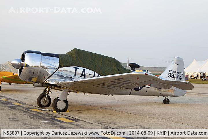 N55897, 1949 North American T-6G Texan C/N 168-248, North American T-6G Texan  C/N 49-3144A, N55897