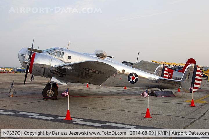 N7337C, 1943 Beech AT-11 Kansan C/N 4597, Beech AT-11 Kansan 