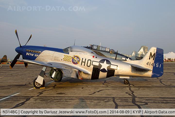 N314BG, North American P-51D Mustang C/N 122-3999 (44-73140), North American F-51D Mustang 