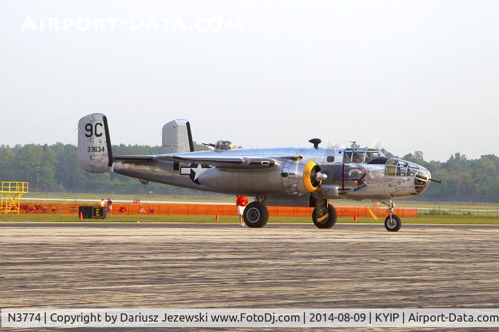 N3774, 1943 North American B-25D Mitchell C/N 100-23960, North American B-25C Mitchell 