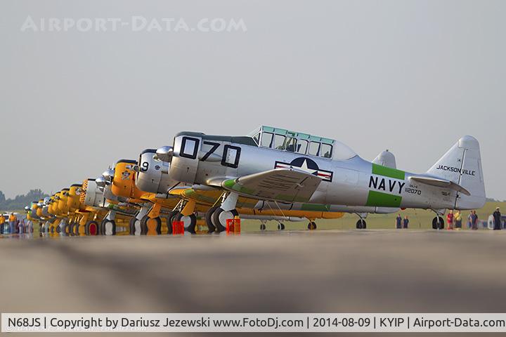 N68JS, 1945 North American SNJ-6 Texan C/N 121-43033, North American AT-6F  C/N 112070, N68JS