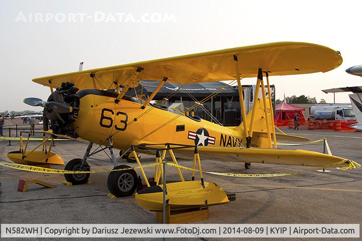 N582WH, 1940 Naval Aircraft Factory N3N-3 C/N 2003, Naval Aircraft Factory N3N-3 Yellow Peril C/N 2003, N582WH