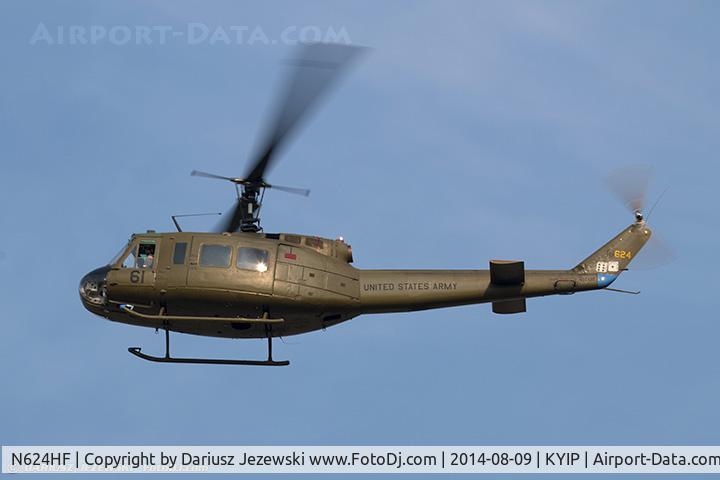 N624HF, 1966 Bell UH-1D Iroquois C/N 8819, Bell UH-1H C/N 66-16624, N624HF