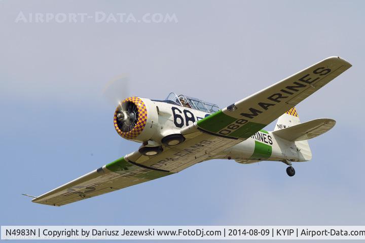 N4983N, 1957 North American AT-6D Texan C/N 121-42175 (44-81453), North American AT-6D Texan 