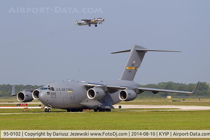 95-0102, 1995 McDonnell Douglas C-17A Globemaster III C/N P-27, C-17A Globemaster 95-0102  from 315th AW 437th AW Charleston AFB, SC