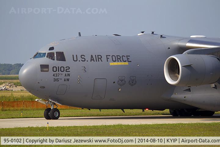 95-0102, 1995 McDonnell Douglas C-17A Globemaster III C/N P-27, C-17A Globemaster 95-0102  from 315th AW 437th AW Charleston AFB, SC