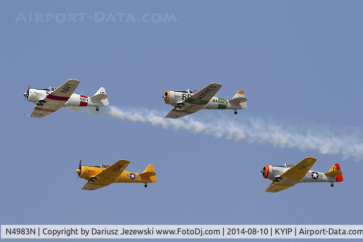 N4983N, 1957 North American AT-6D Texan C/N 121-42175 (44-81453), North American AT-6D Texan 