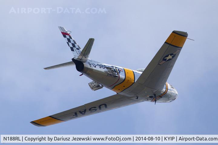 N188RL, 1952 North American F-86F Sabre C/N 191-682, North American F-86F (CWF86-F-30-NA) Sabre 