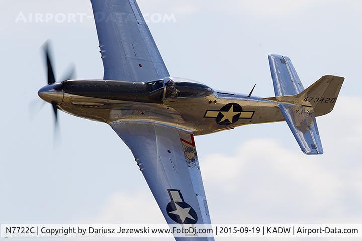 N7722C, 1944 North American F-51D Mustang C/N 44-73420, North American F-51D Mustang C/N 4473420, N7722C